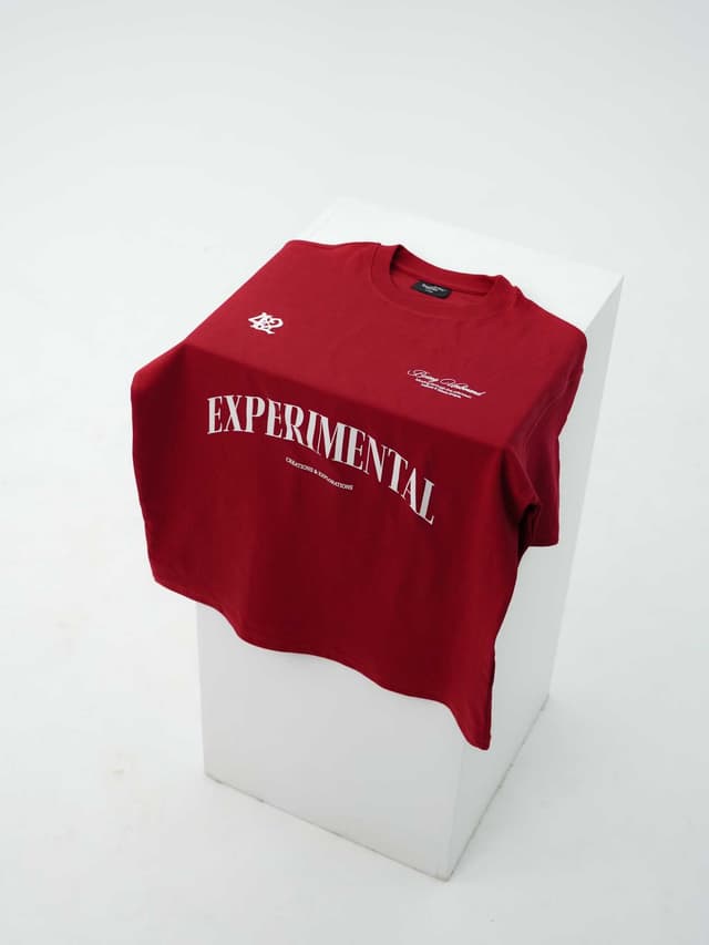 EXPERIMENTAL Oversized Tee – Red