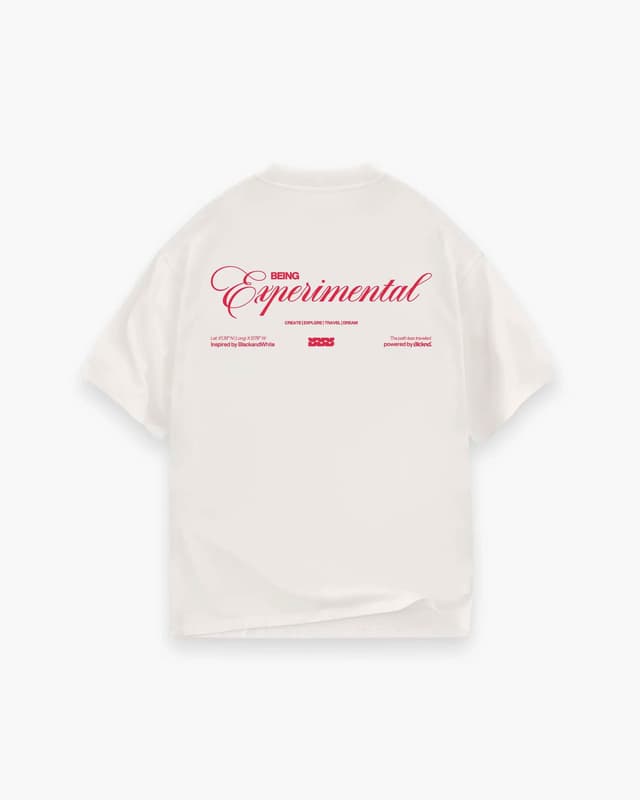 EXPERIMENTAL MIND TEE (OFF WHITE )